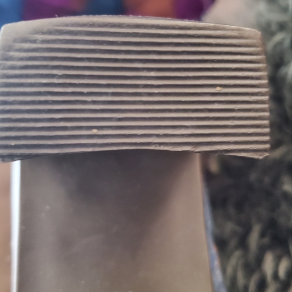 Artiva size 6.5 denim/leather combo heeled ankle boot - Picture 8 of 12